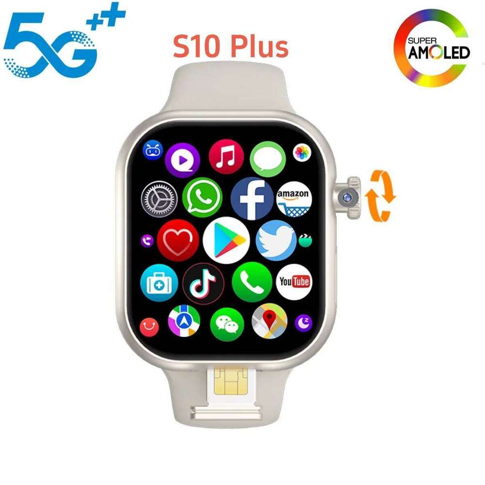 VP29 Smartwatch 5G Android 256GB Storage 4G-5G LTE Sim Card GPS WIFI 2.29 inch 490*580 Amoled Smart Watch With 8MP Rotary Camera
