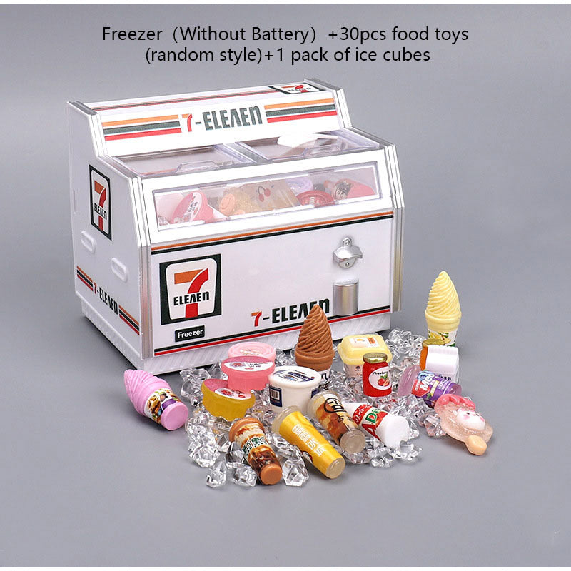 Magnetic Refrigerator Sticker 7-eleven Signboard Mini Freezer Illuminate Magnetic Refrigerator Sticke Creative Home Decor Gadget