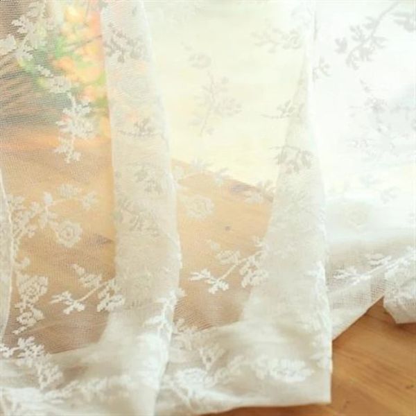 European Yellow Beige lace sheer curtains for living room bedroom window tulle curtain drapes serape home decor 240730