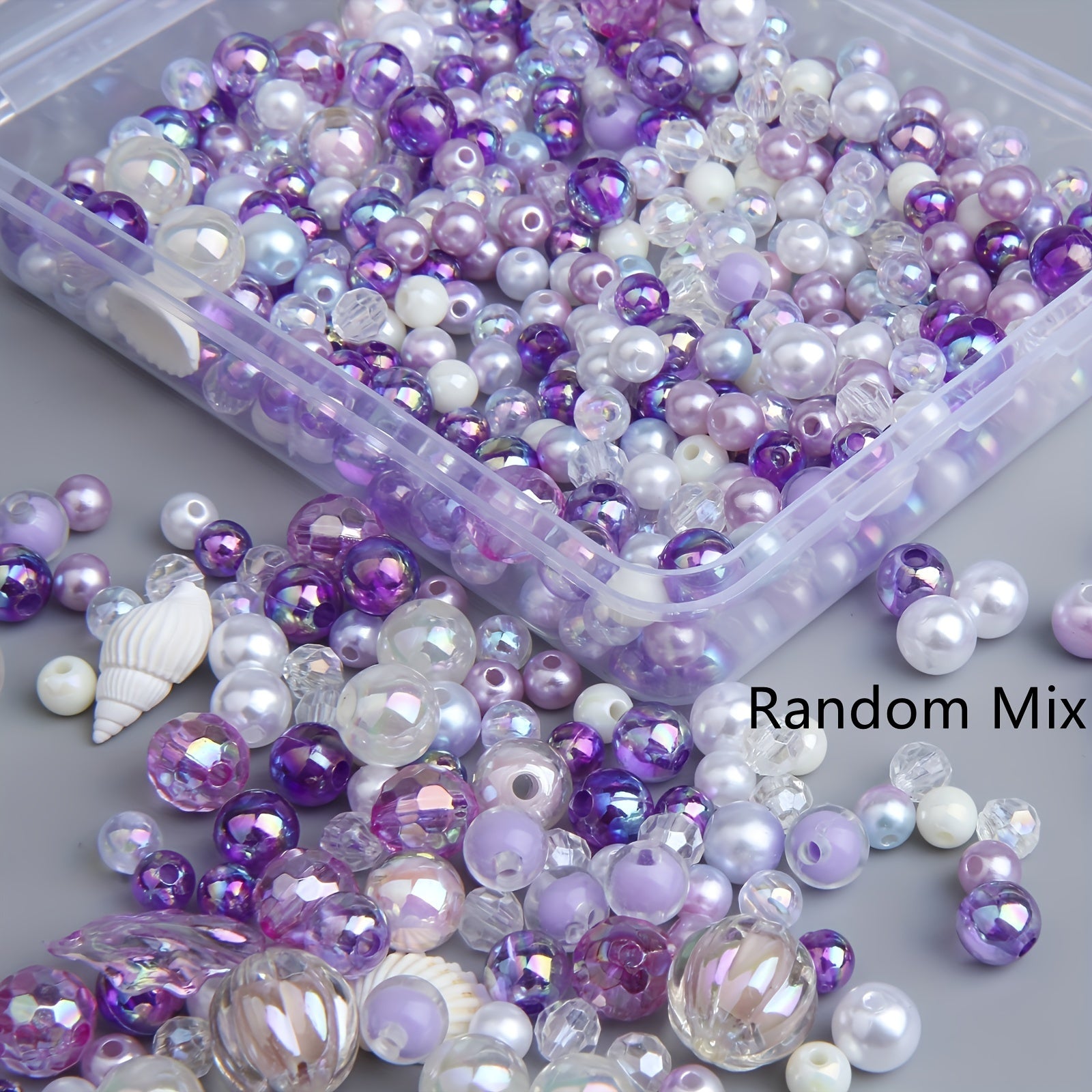 TEMU 100pcs, 3-12mm Colors And Materials Of Round Beads, Small Quantities Of Large Pendants, Can Into Couple Bracelets, Bracelets And Accessories