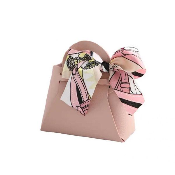 Charming snack bag exquisite faded cookie bag beautiful bow decoration gift box couple candy boxX240831