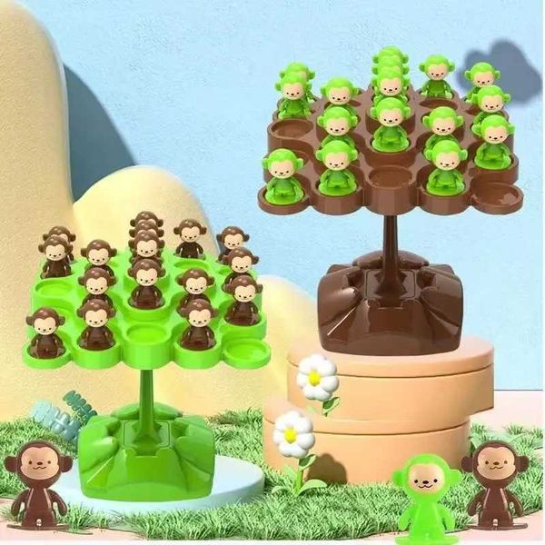 Monkey Balance Tree Focus Balance Treinamento Childrens Toys Folding Music Series Pai criança Board Interactive Gamec250121
