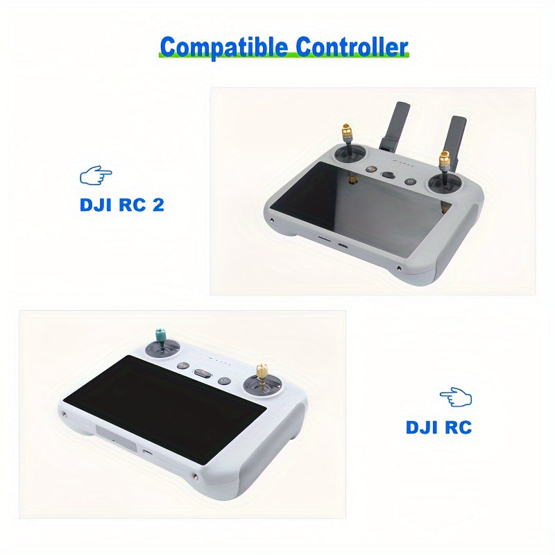 TEMU 2pcs 9h Hardness Tempered Glass Screen Protector For 4 Pro-air 3- 3 Pro-mini 3--air 2s Rc-rc 2 Remote Controller, Glossy Finish,