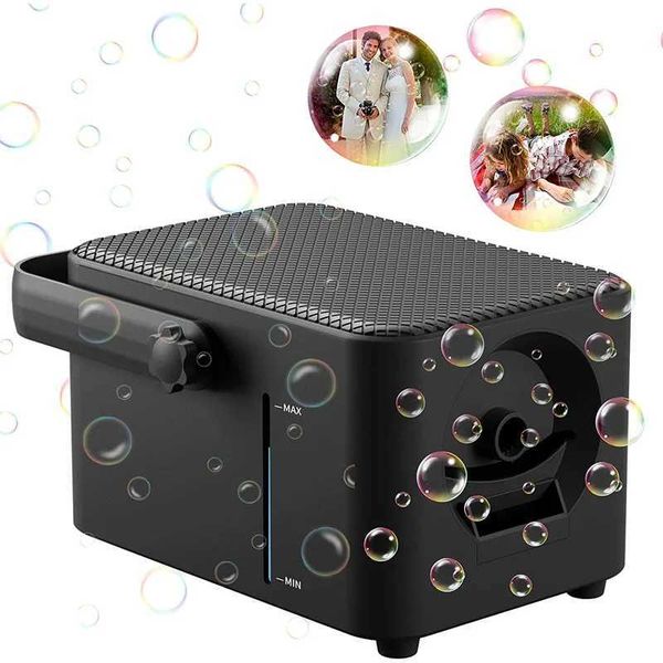 Novelty Games Fog Bubble Machine Portable Fully Automatic Supports Plug in or Battery or Use of Mobile Power Pack 2 Speed Childrens Toy Gift
