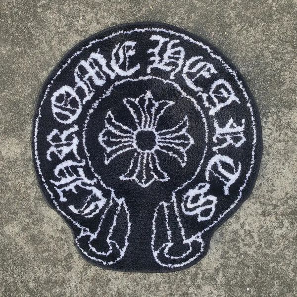 Black White Creative Carpet Handmade Tufted Rug Comfortable Soft Plush Bedroom Rugs Living Room Decoration Nonslip Floor Mat 250107