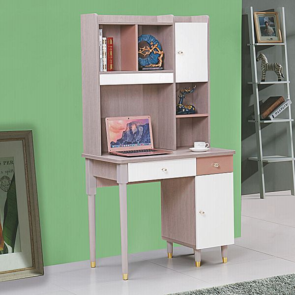 Desk, bookcase, integrated computer desk, rock board solid wood, living room, bedroom, study, large capacity, modern simple, custom