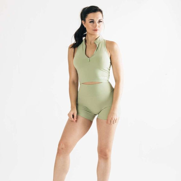 Yoga Align Recycled Material Women&#039;s Yoga Compression Work Shorts Weight Lifting MATCHA PULSE KINETIC SHORT LL Sport Lemon Running Work