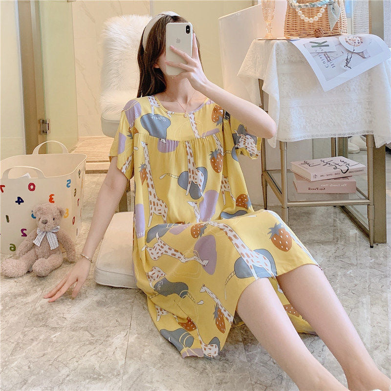 B865-Women&#039;s home wear long-sleeved pajamas set elegant loose casual belt home 2-piece set