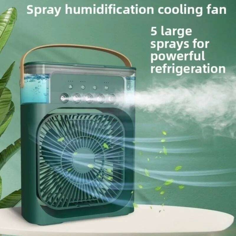 Portable Misting 3 Speed Desktop Mini Air Conditioner Rechargeable Mist with 500mL Water Tank Cooling Fan