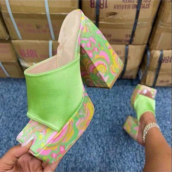 2025 Spring Summer Slipper 14cm Heels 3cm platform Women Sandals, Outdoor Wearable Designer Shoes 35 - 43