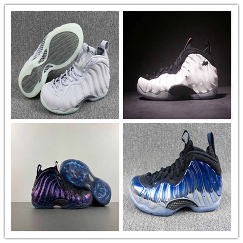 Shoes Foamcomposite One Shooting Blue Mirror Grey Wolf Sprap-bubble Basketball Men White Black Sneakers