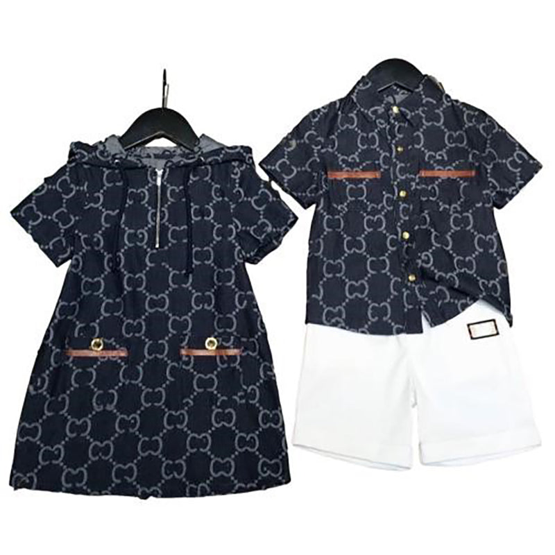 Classic B Designer G Kids Clothes Casual Clothing Sets Boys Girls Tracksuits with Letters Baby Girl Kid T Shirts Pants Infants Children Short Sleeve