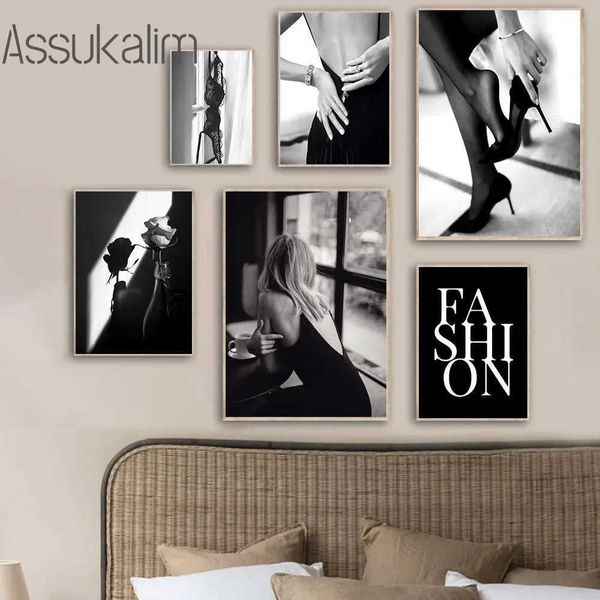 Classical Wall Paintings Fashion Canvas Painting Lingerie Painting Poster Lady Art Prints Nordic Posters Girls Bedroom DecorM240722