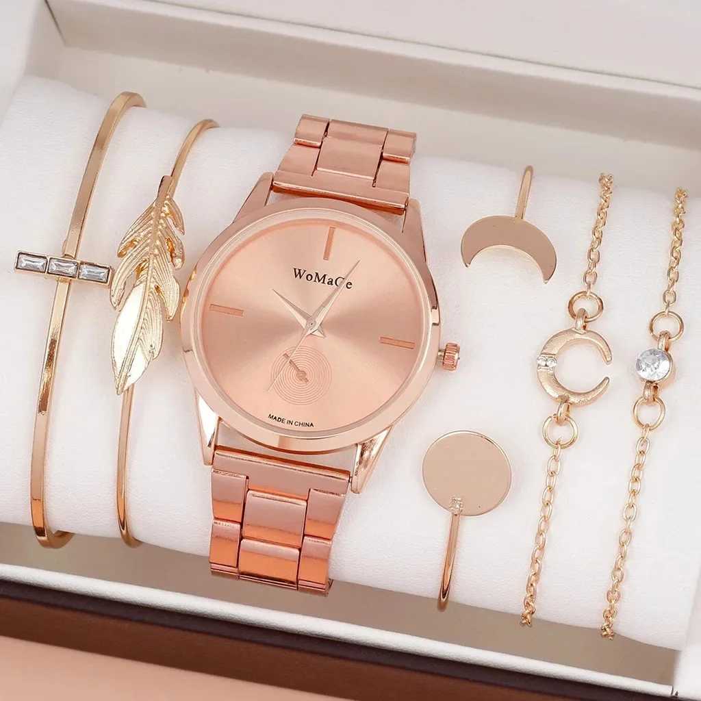 Women Watch Set Luxury Silver Dress Quartz Watch Bracelet Ladies Sports Wrist Watch Clock Gift Woman Relogio Feminino 2024X240920