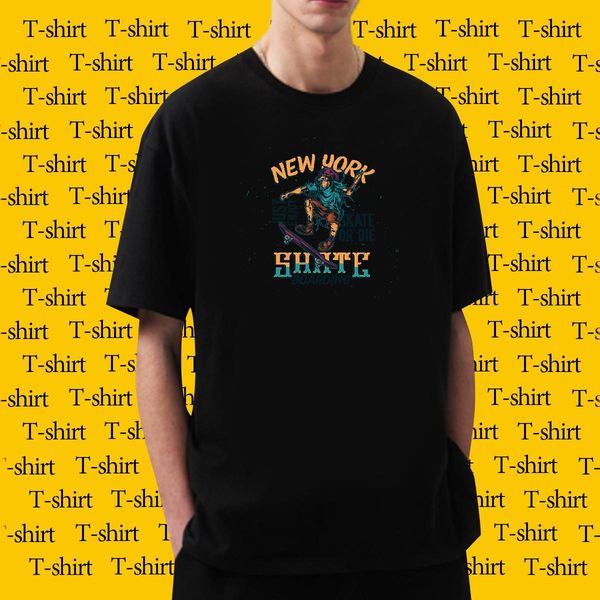 Fashion New Mens T Shirts skateboarding Tops 100% Cotton 230g Outdoor Brand Custom Print Plus Size Breathable Crew Neck Couples T Shirts
