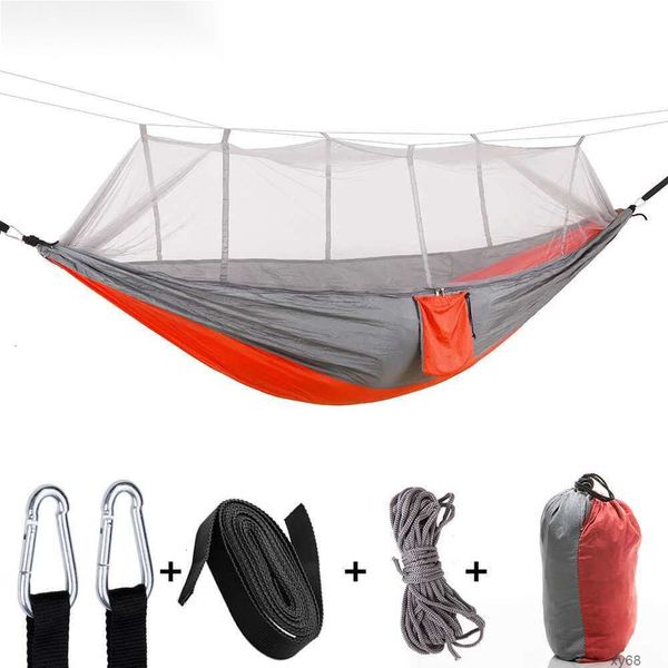 and Tents Shelters multifunction Camping Hammock with Mosquito Net Tent Nylon for 2 Persons Breathab 260x140cm Ultra Light