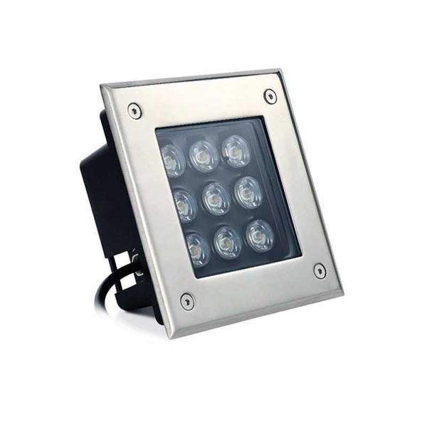 IP67 Waterproof Square 4W 6W 9W AC85-265V DC12V LED Outdoor Garden Path Floor Underground Buried Yard Lamp Spot Landscape Light CL240813