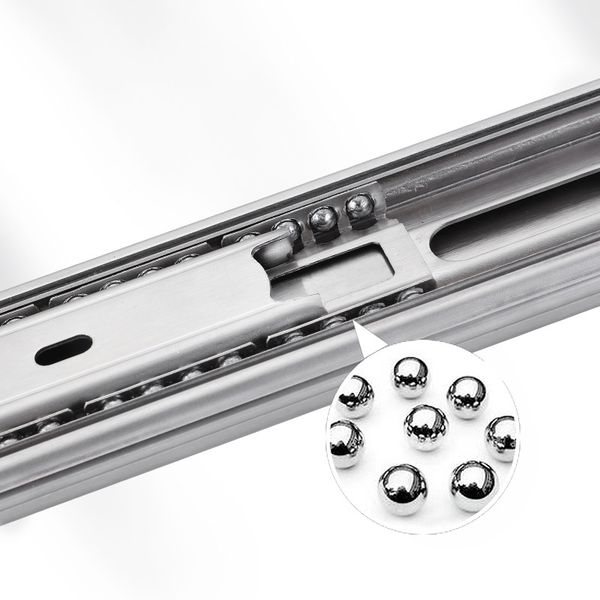 YOUTHUA 45mm Wide Drawer Slides Cabinet 45kg Bearing Capacity Slides 1 Pair for Cabinet Drawer Runners Furniture Hardware