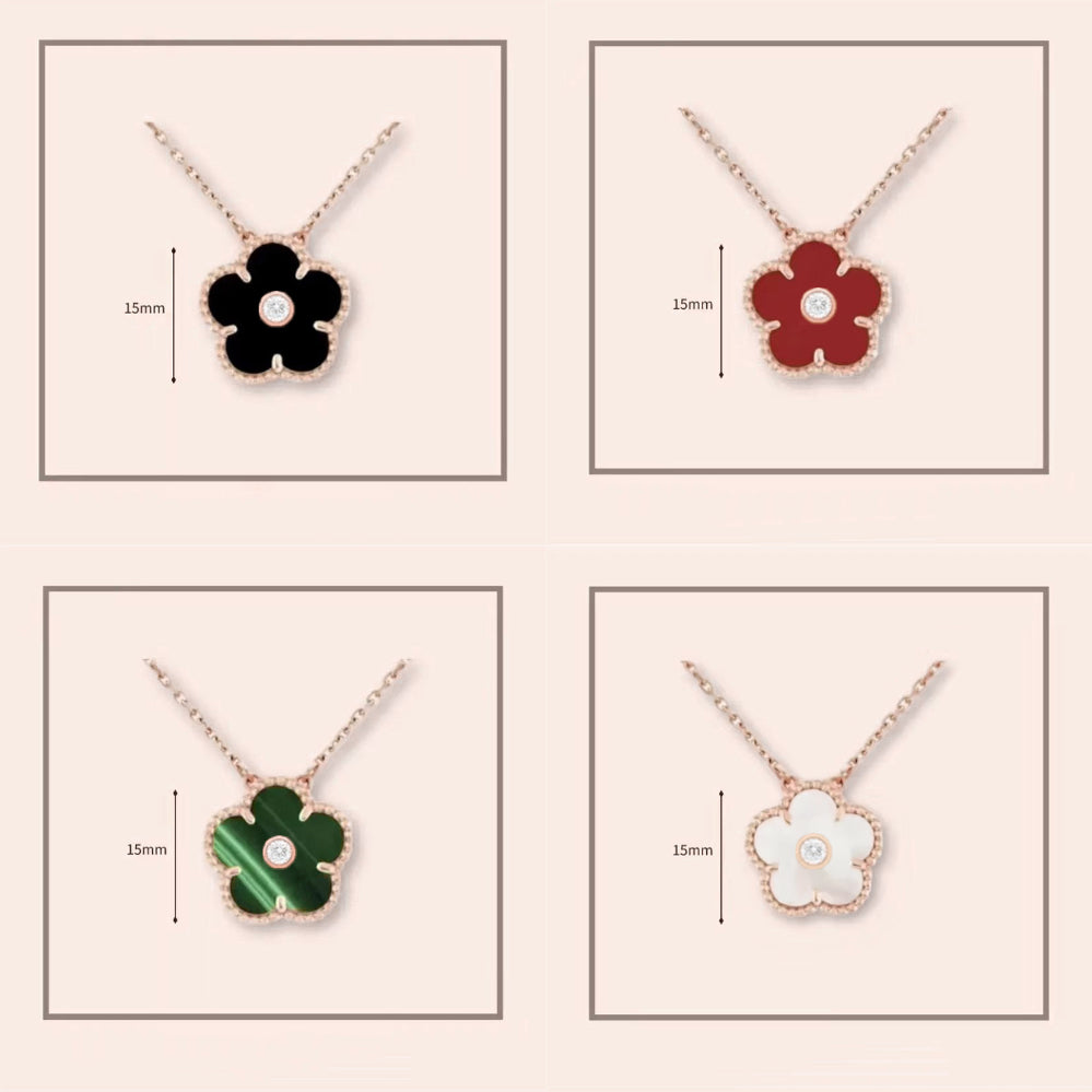 gold leaf clover necklace fashion jewelry necklace jewellery designer woman high quality jewelry designer sterling silver jewelry 925 natural diamon