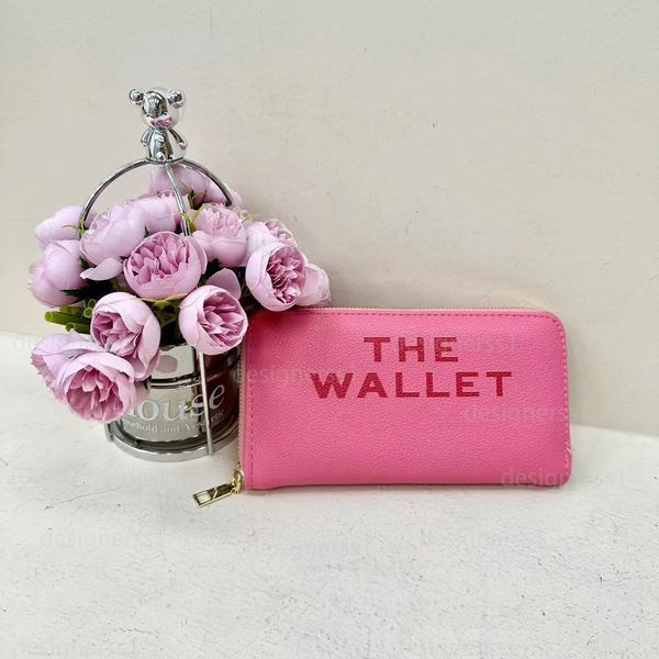 Designer The wallet fashion Leather Brand wallets luxury Credit Card Holder purse bags fashion gold Hardware new coin purses Holding colors