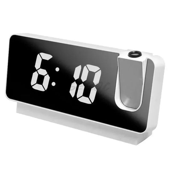 LED digital alarm clock desk watch electronic desktop clock USB wake-up FM radio time projector 241212