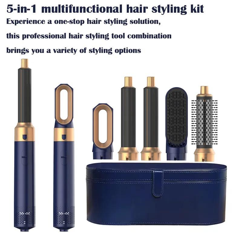 5 In1 Curg Iron New Straightener With Brush Hairdryer For Dryer Hair Multi Styler