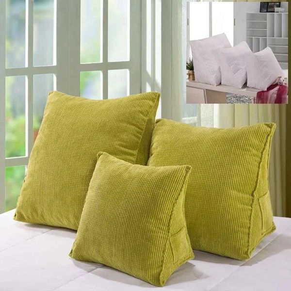 Cushion-Decorative Pillow Tatami waist with core office lumbar car sofa backrest stereo triangle cushion bedside CL250208