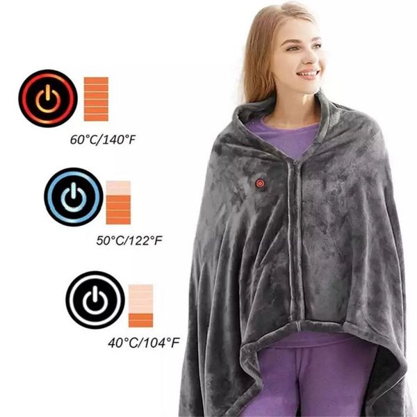 Other Health Care Items 85x150cm Usb Electric Heated Blankets Warm Shawl Heating Plush Throw Warmer Cape Heating Lap Blanket Fleece