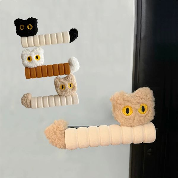 2Pcs Kitten Door Handle Cover Anticollision Staticfree Knob EVA Baby Safety Sleeve Home Furniture Protector 241217