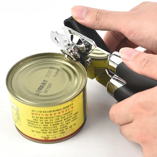 Stainless Steel Can Opener Heavy Duty Professional Manual Portable Safety Easy Ergonomical Openers Household Kitchen Useful Tool 250113