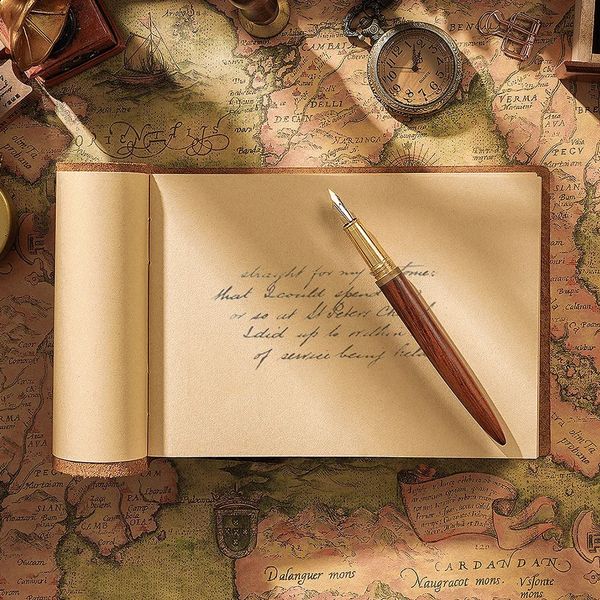 High quality vintage Handmade notebook Original Sketch organizer Retro Leather Notepad environmental paper Creative Notebook 240809