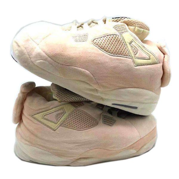 Winter Warm Home Women One Size Sneakers Men Indoor Cotton Shoes Female House or Sliders Ladies Slippers 36-43#