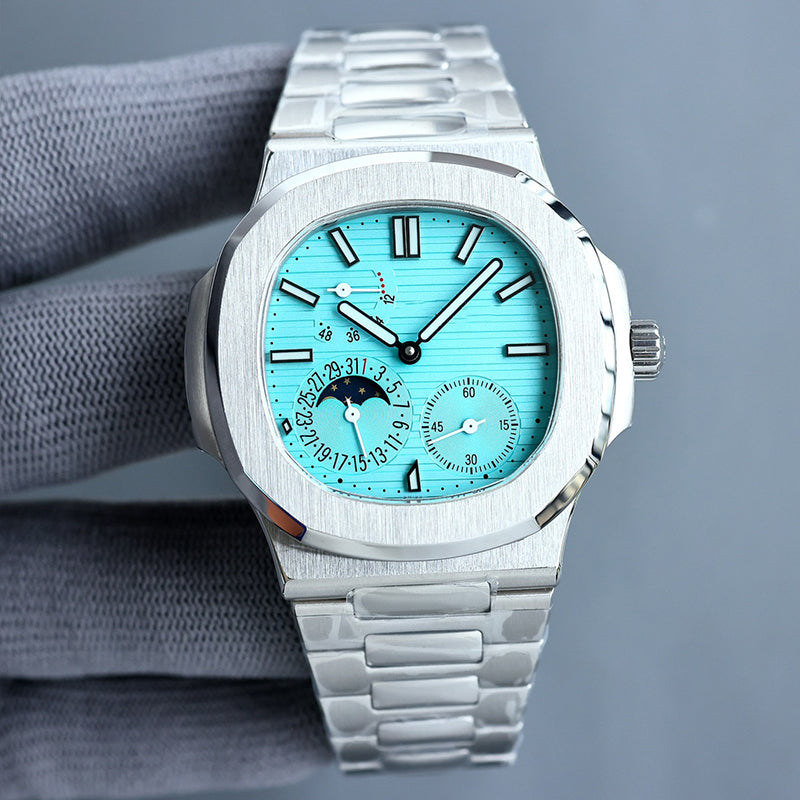 Elegant sports men&#039;s watch 40mm automatic mechanical oval sapphire mirror 904L stainless steel strap nautilus waterproof luminous designer watc