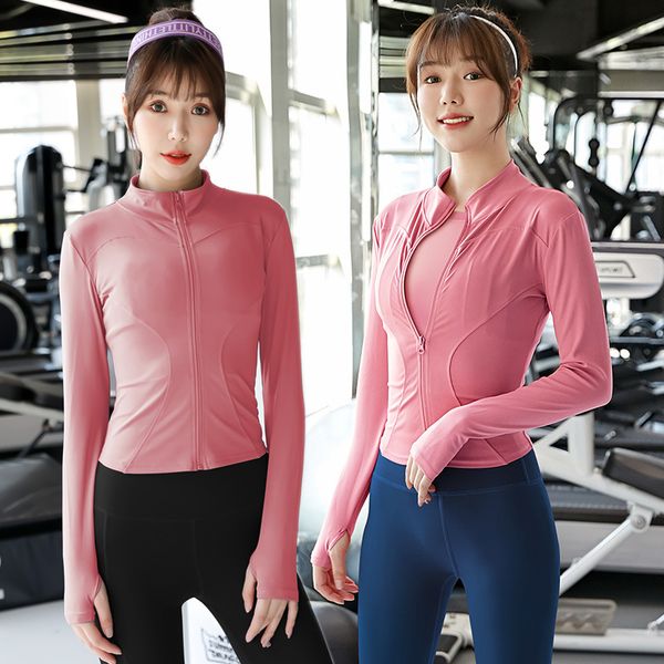 fitness clothing women Women&#039;s Yoga Jacket Workout Sport Coat Fitness Jacket Sports Quick Dry Activewear Solid Zip Up Sweatshirt Sportw