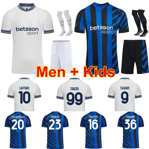 Club 24 25 Inter Soccer Milan Jersey Men Youth 9 THURAM 23 BARELLA 36 DARMIAN 20 CALHANOGLU 16 FRATTESI 28 PAVARD 1 SOMMER ASLLANI DIMARCO A