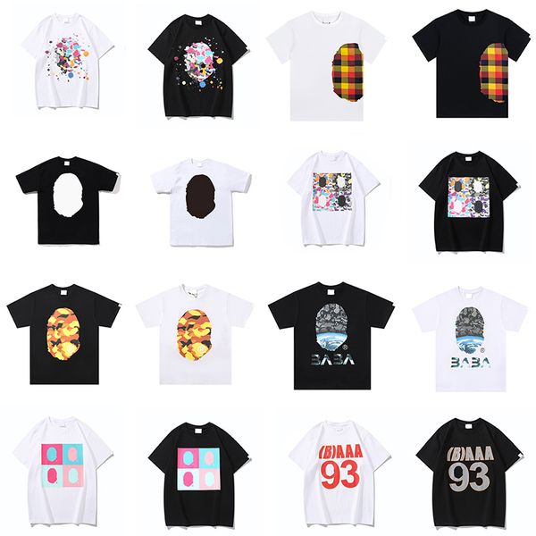 mens women designer fashion t shirt hip hop clothes summer shirts women t shirts paint couple short sleeves cottom tee loose 367OT