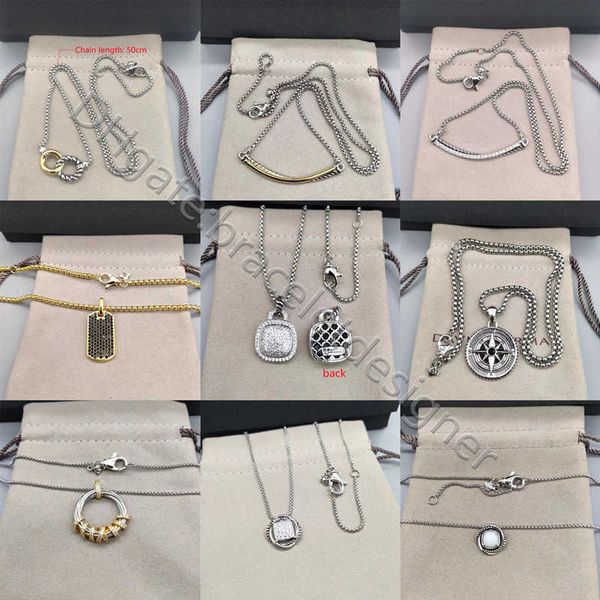 Color Luxury Entwined Rope Out 50cm Necklaces Necklace Loops Separation Designer Jewlery Iced for Women Design Personalized Jewelry choker