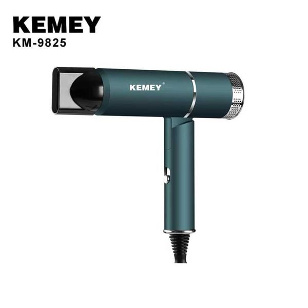 Kemei Professional Powerful Hair Dryer High-Speed Electric Turbine Blow Dryer Negative Lon Hair Care Foldable Blow Dryer KM-9825 W250114