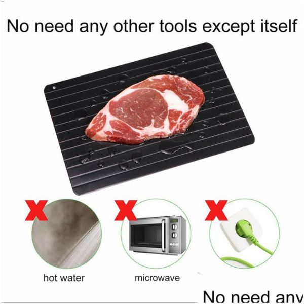 Meat Poultry Tools Dhs Defrosting Tray Potry Tools For Frozen Food Thawing Plate Defrost Meat Foods Quickly Without Electr Dhgarden Dhlha