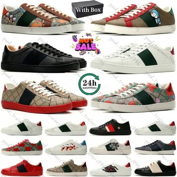 With Box Designer Walking sneakers Platform Low men&#039;s and women&#039;s shoes Casual Dress Sneakers white green red stripes men&#039;s a