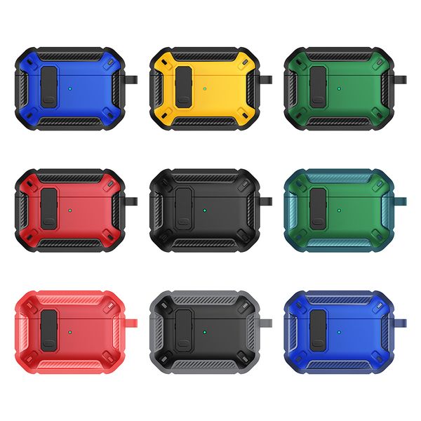 Hard PC Case with Anosti-Lt Hook Amour Cover Compatible for Apple AirPods 3 2024 airpod 4 earbud Case