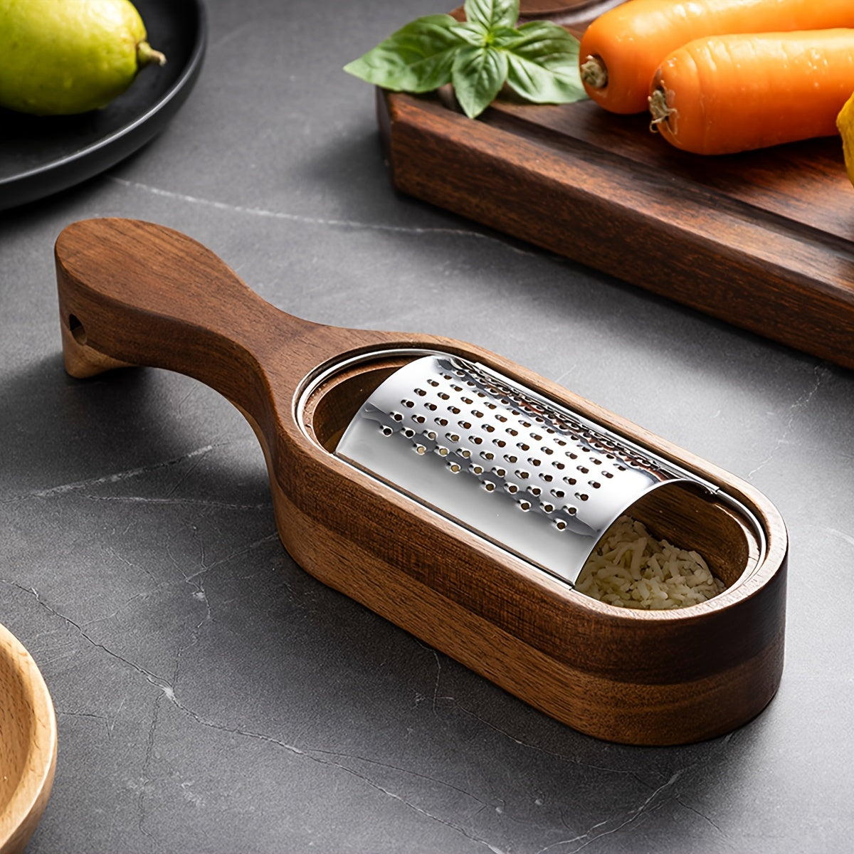TEMU 1pc Stainless Steel Cheese Grater With Storage Box - Premium Grater For Grating Cheese, Peeling & Shredding, Durable Kitchen Tool For Cheese