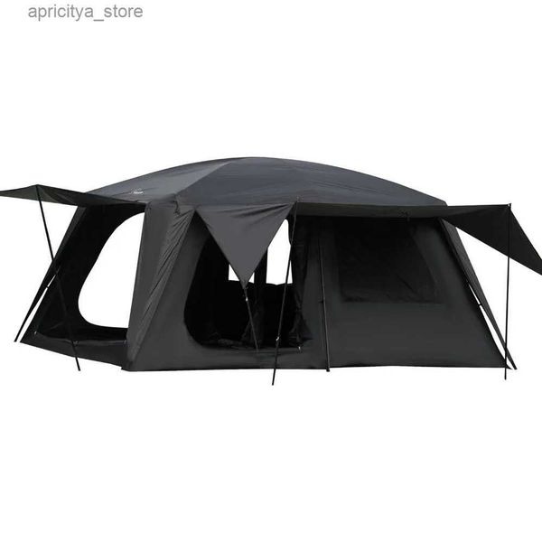 Tents and Shelters 4-6 person camping tent 3 doors 2 guest rooms large family cabin tent double-layer waterproof outdoor camping hiking and