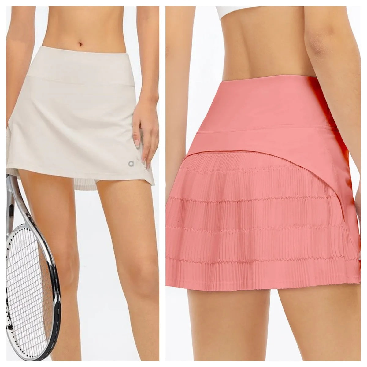 A265 Tennis Skirts Yoga Pleated Skirt Womens Short Badminton Skirt Gym Clothes Women Running Fitness Skirts