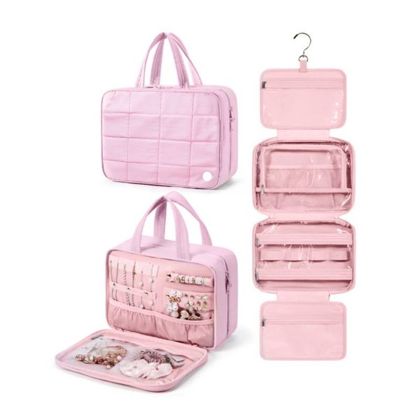 LLLM139 Women Makeup bag Waterproof Travel Large Capacity Toiletry Bag Foldable Portable Storage Washing Bags APJ139