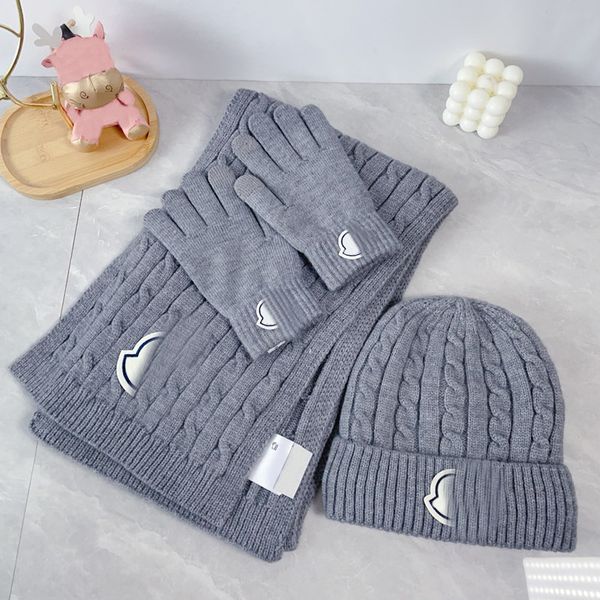 Women mens knitted Scarf Set Winter Warm Hats and scarves Beanie Hat for men