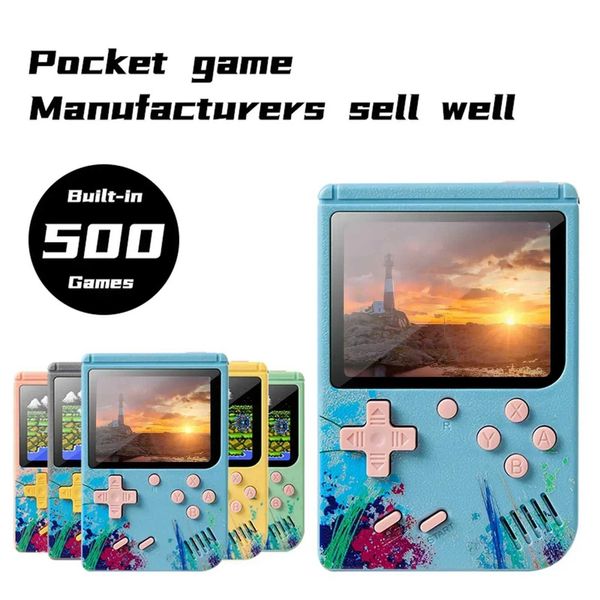 G50 Handheld Game Console 3inch Sn 500 Games Mini Pocket Video Game Console Portable Retro Two-player Game MachineXJ250211