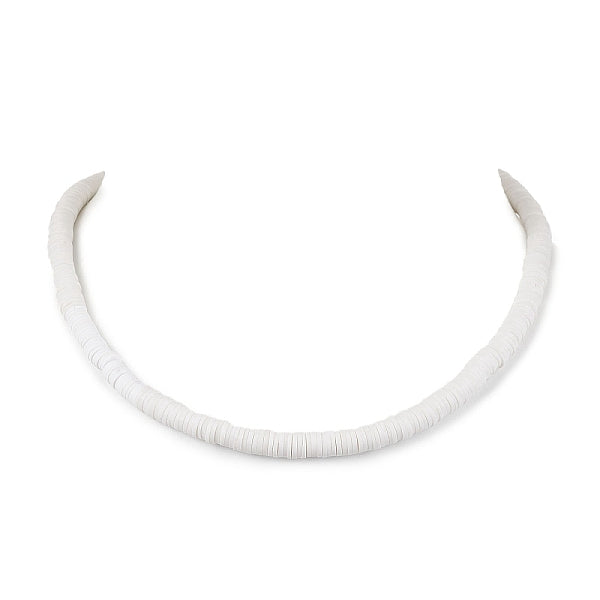 Collares de cuentas heishi de arcilla polimérica hechos a mano de Bohemia