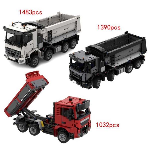 Blocks Spot MOC-133015 121004 Small Particle Assembly Building Blocks Truck dump truck Model Puzzle Assembly Toy Gift Y250112C35F