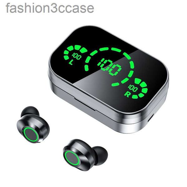 YD03 Mirror TWS Bluetooth Earphones With Charging Box Wireless Headphone Stereo Earbuds Headsets Mic Flashlight